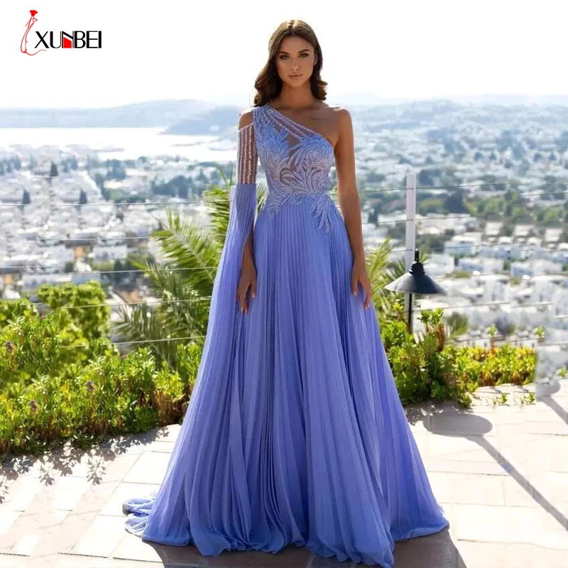 

2022 Vestidos De Gala Prom Dresses For Women One Shoulder Lace Long Evening Party Gowns Robe Party Dresses
