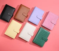 a5 a6 macaroon laser color crocodile pattern diy binder notebook cover diary agenda planner paper cover school stationery