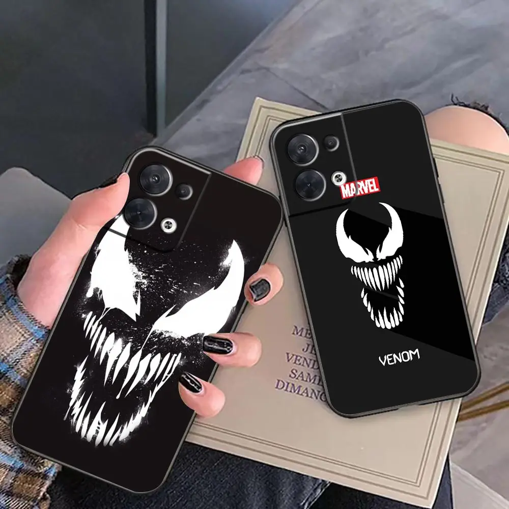

Funda Coque Case For OPPO FIND X5 X3 X2 RENO 10 8 7 7Z ACE RENO6 4G 6Z 5 4 3 Z Pro Plus 5G Case Para Cover Marvel Venom Face