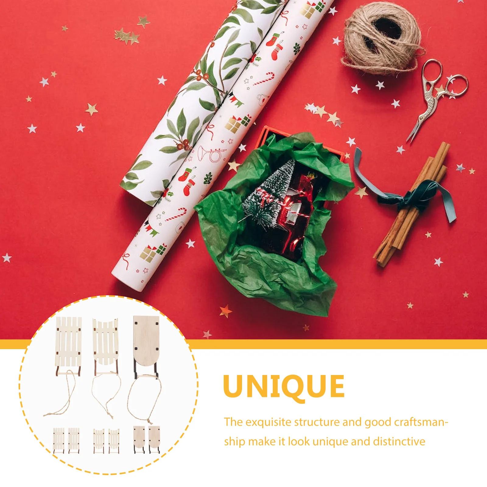 Мини-сани прозрачные акриловые шестиугольные сиденья для карточек свадебный