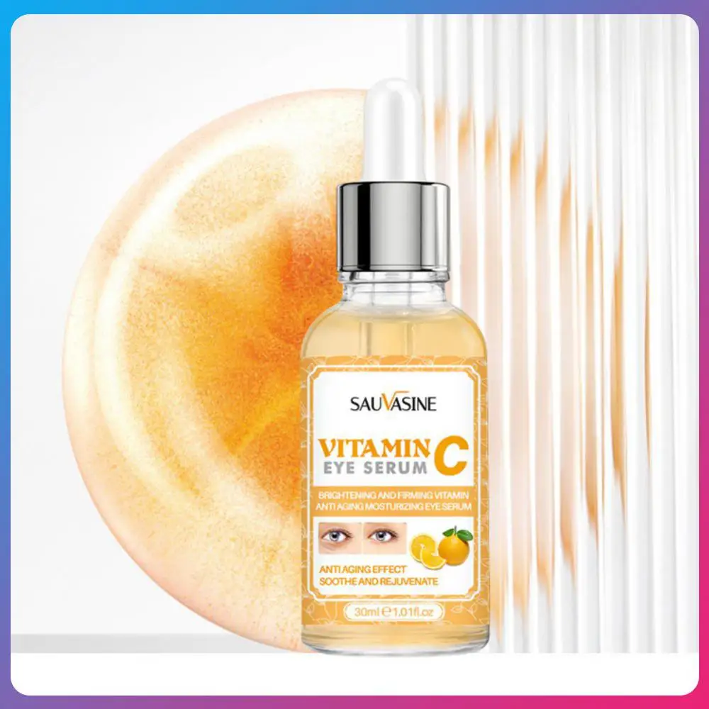 

Vitamin C Remove Dark Circles Eye Serum Eye Bags Lift Firm Brightening Eye Cream Hyaluronic Acid Anti-Wrinkle Massage Eyes Care