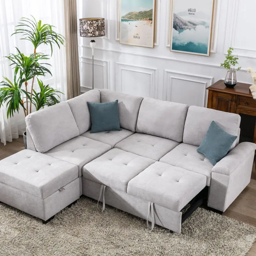 

Бесплатная Прямая поставка, секционный диван для сна, L-образный угловой диван, ширина дивана, ткань, стиль наполнения, внешний вид, комбинац...