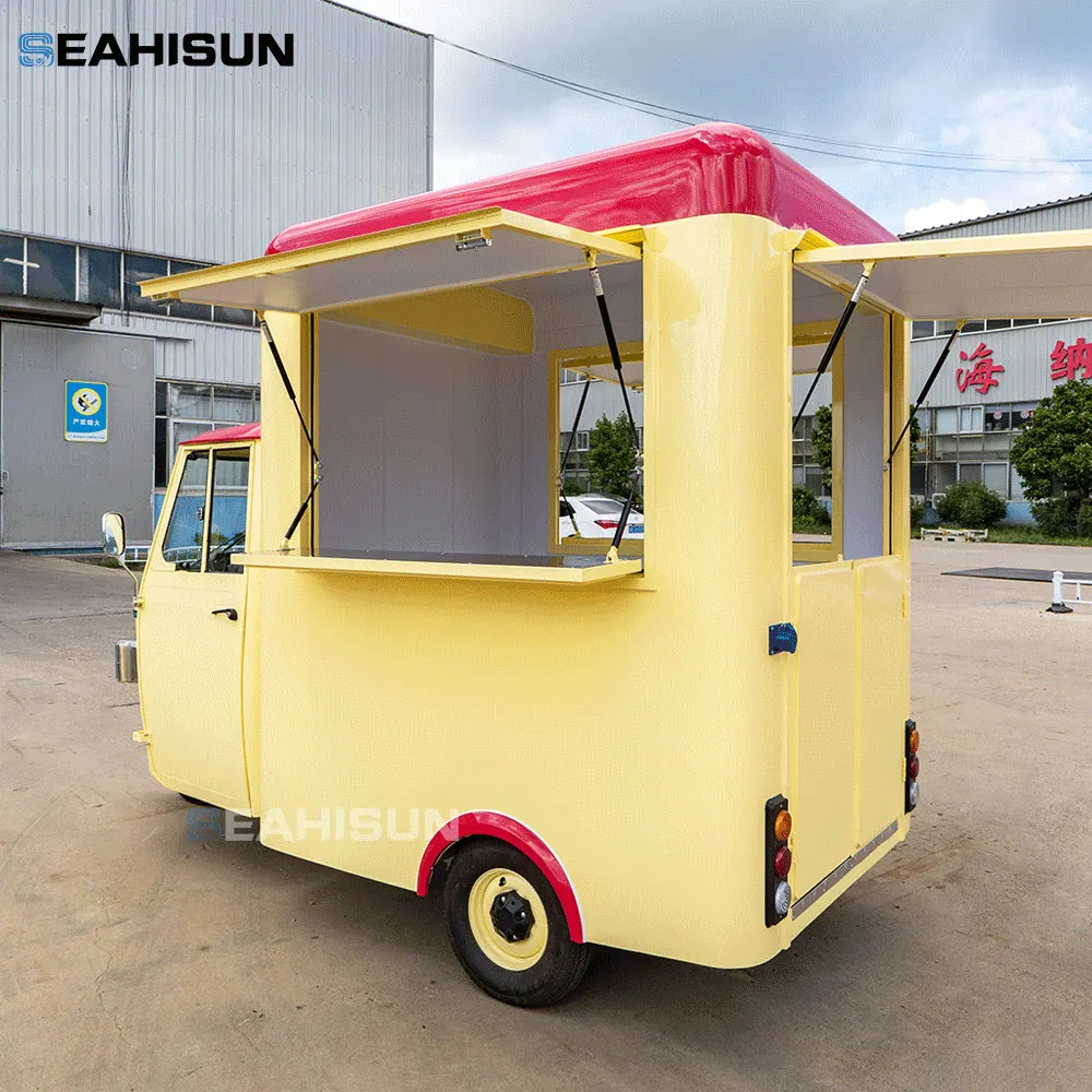 Фото Мотоцикл Piaggio Ape, фудтрак, кофейня на колесах, тележка для хот-догов/мороженого, фуд-трейлер с полностью оборудованной кухней. №4
