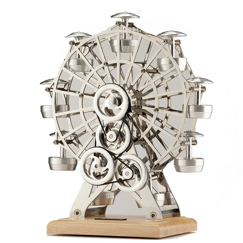 

Stirling Engine Connection Ferris Wheel oil Well Dutch Windmill Movable Metal Assembled Mechanical Model Toy Ethanol