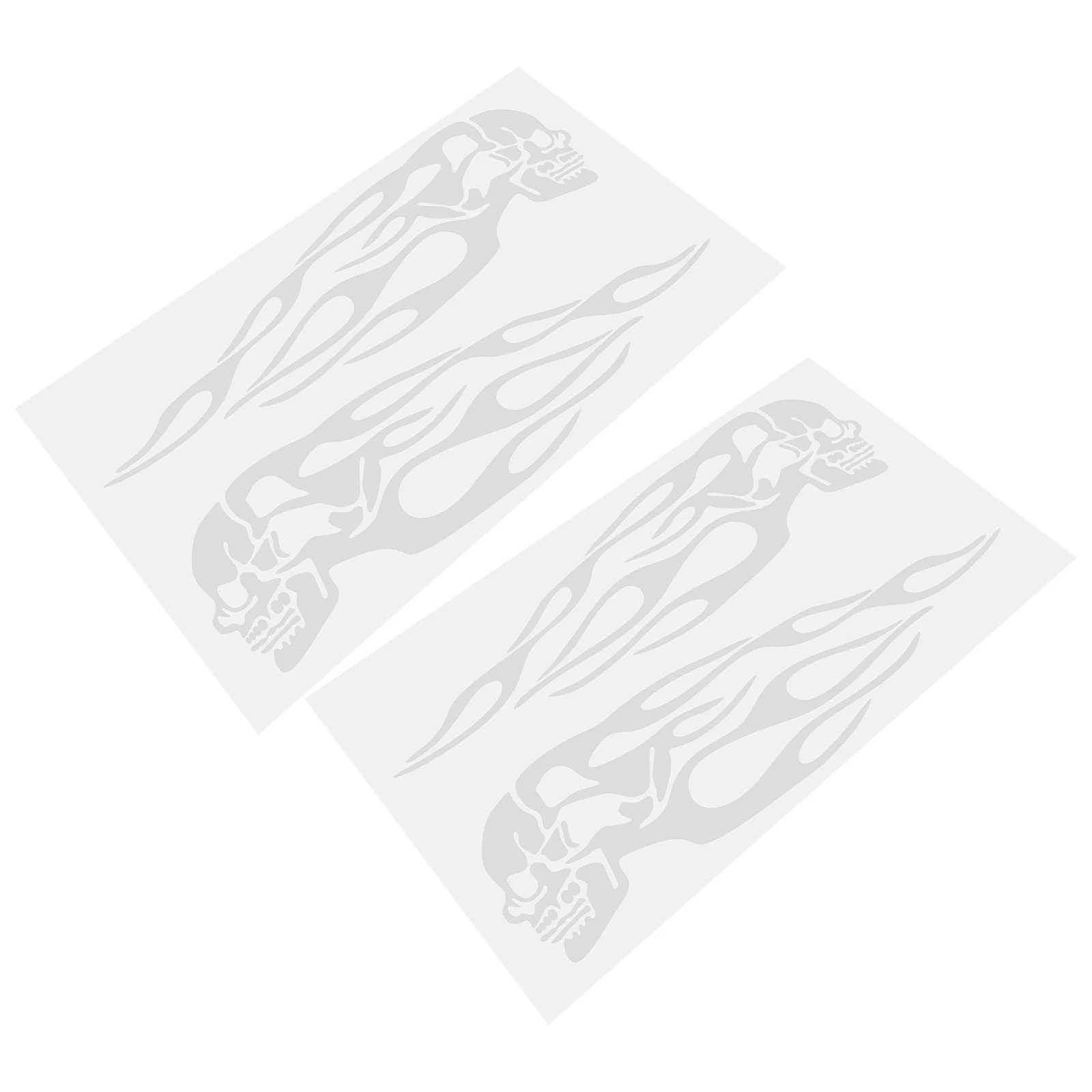 

2pcs Fire Stickers Motorcycle Oil Tank Decorative Stickers Body Decals Diy accessories