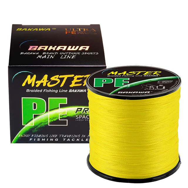 Плетеная рыболовная леска BAKAWA X8 22-90 анг. Фунт. японская многонитевая для ловли