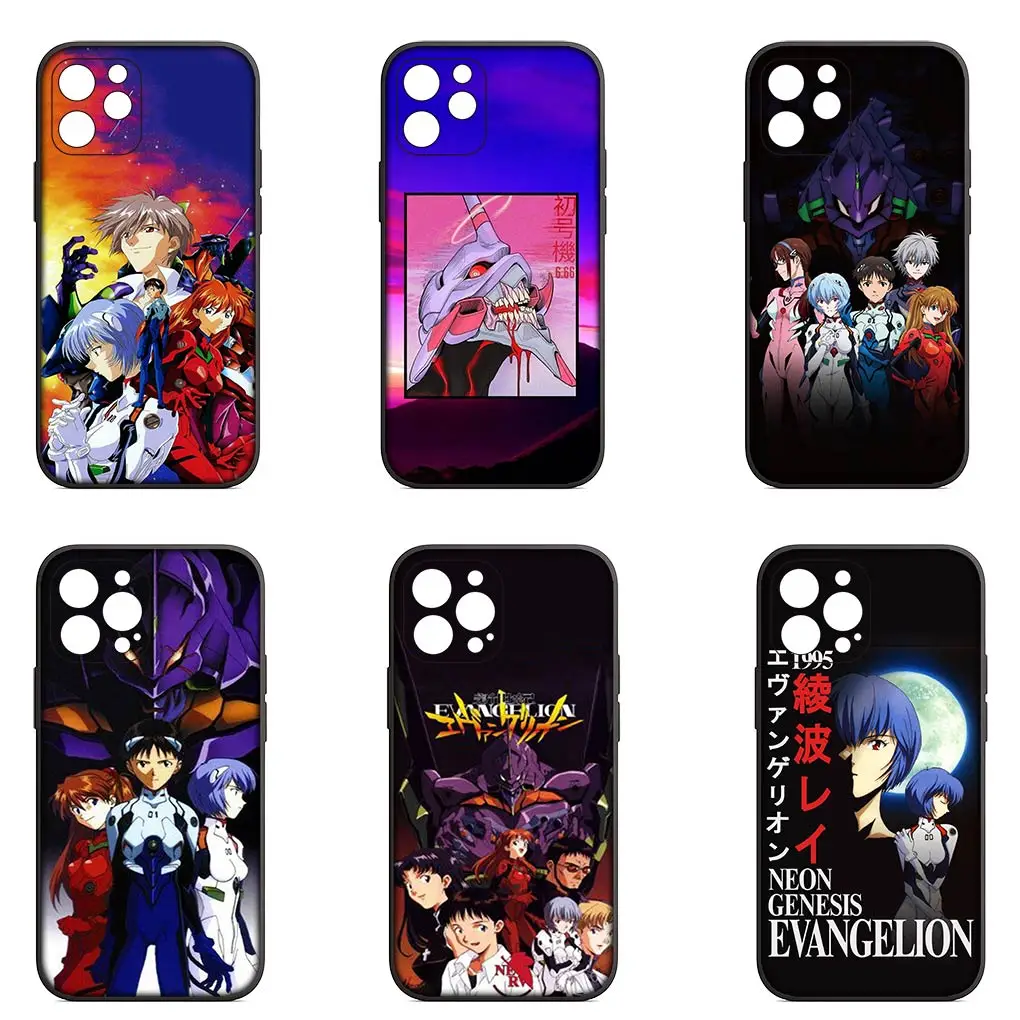 N-Neons G-Genesiss E-Evangelions гибкий чехол для телефона Apple iPhone 15 14 Plus 13 12 Mini Pro Max + 13Pro