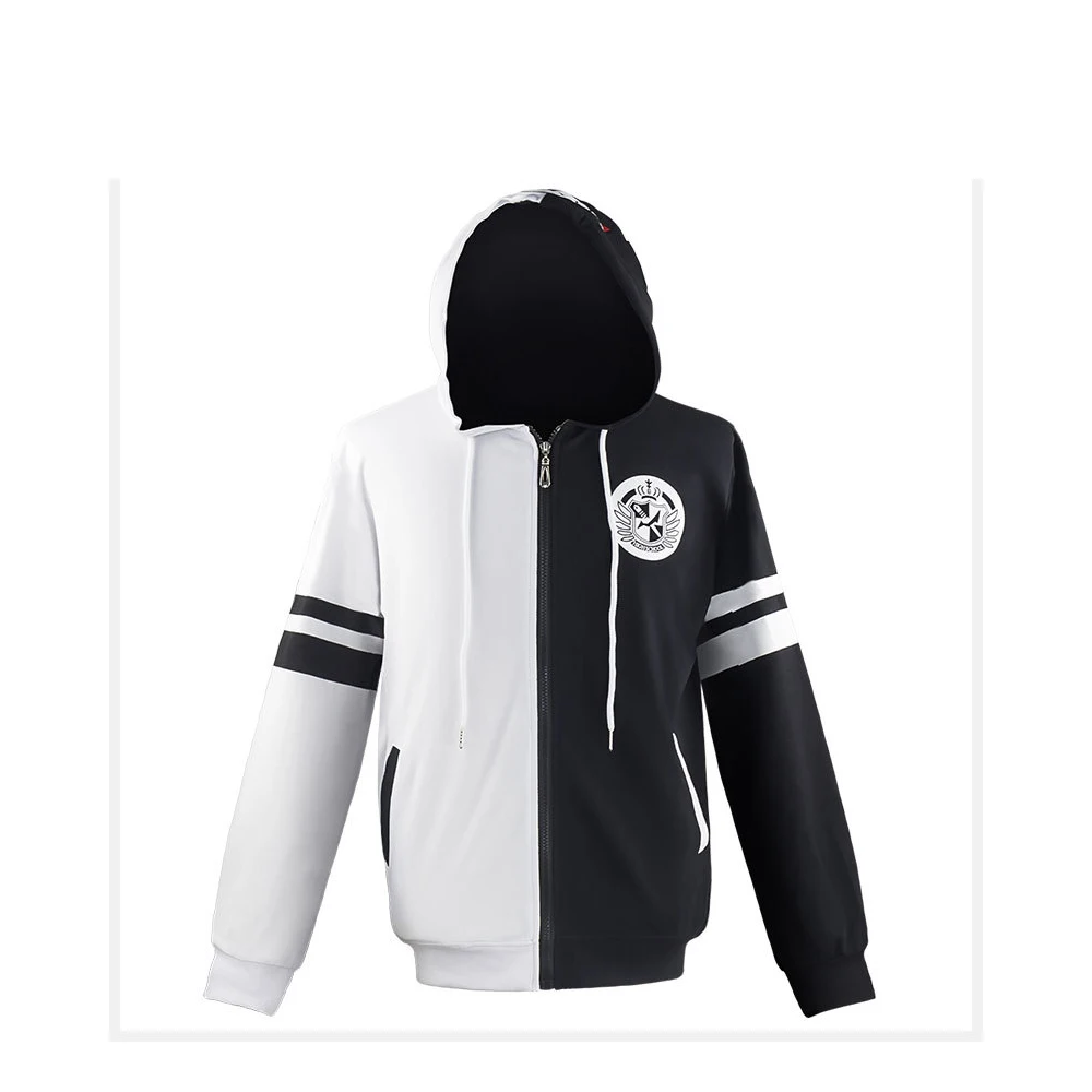 Свитер для косплея Danganronpa черно-белый медведь униформа кампуса реквизит костюма