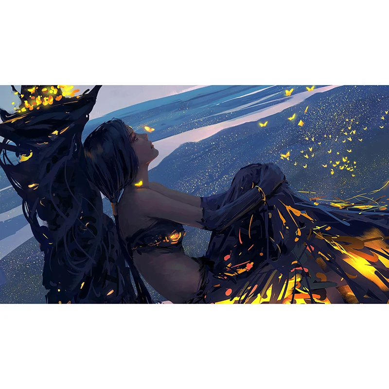 

Board Game Oil Painting Playmat Table Mat Size 60X35 cm Mousepad Play Mats Compatible for Digimon TCG CCG RPG MTG MGT Mousemat