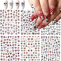 5pcslot nail art stickers for kids girls 3d nail art decals cartoon design nail sticker self adhesive anime kawaii nail decal