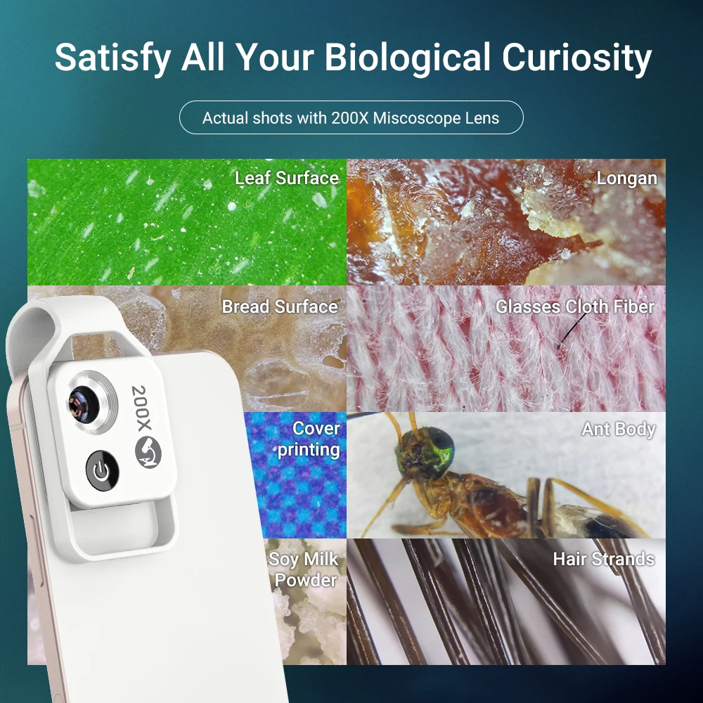 200X мобильный микроскоп увеличительное стекло универсальная мини-фотокамера
