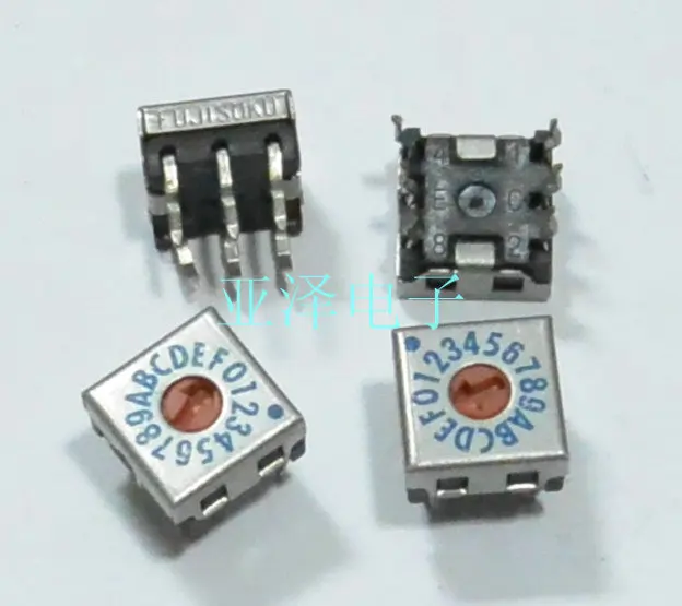 

2PCS 0-F/16 bit 8421C Rotary Code Switch DRS7116C inverse code