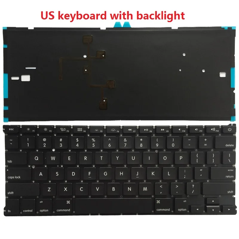Новая клавиатура для Macbook Air 13" A1466 A1369 MD231 MD232 MC503 MC504 US/UK/Spanish/Danish/Portuguese 2011-2015 гг.