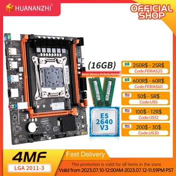HUANANZHI X99 4MF LGA 2011-3 XEON X99 Motherboard with Intel E5 2640 v3 with 2*8G DDR4 2133MHZ NON-ECC memory combo kit set 1