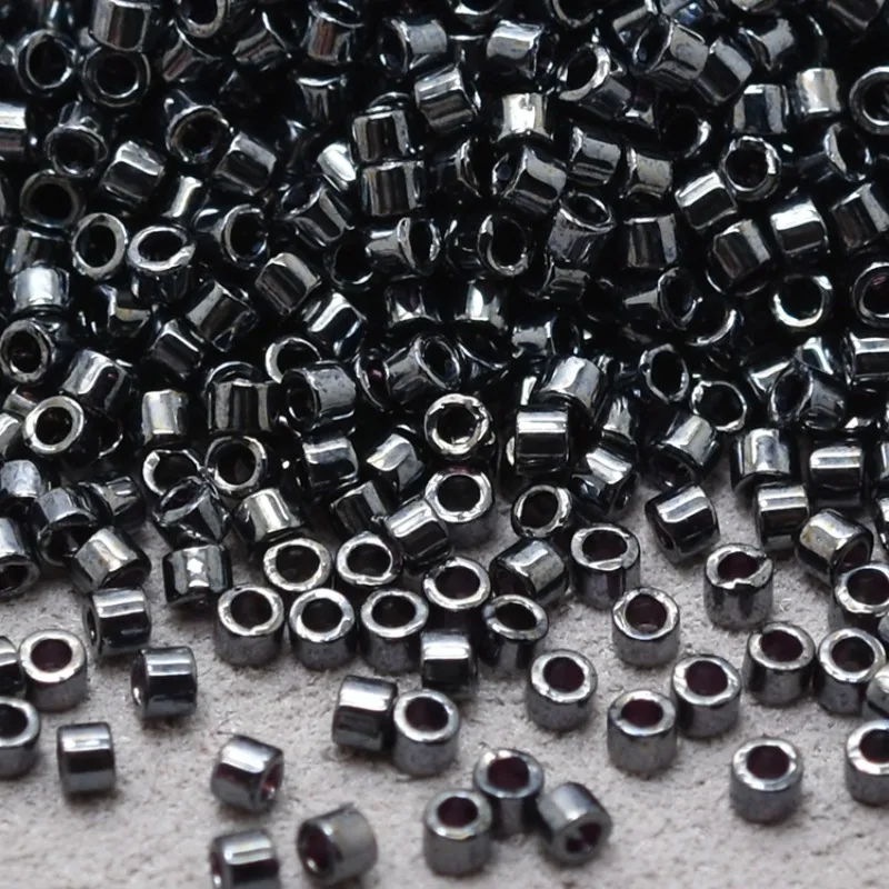 Зеркальные японские бусины DB1 металлические круглые бусины-разделители для