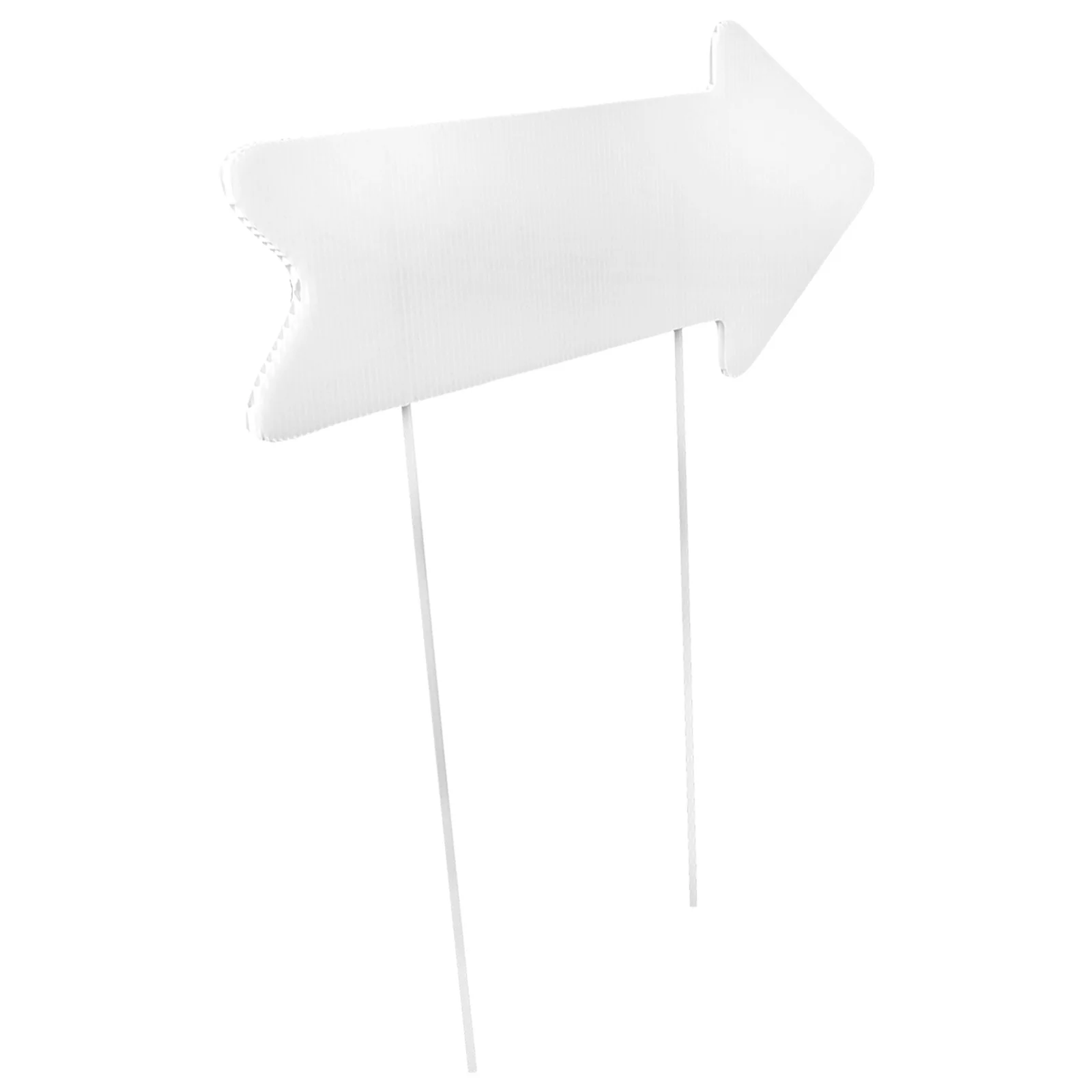

Corrugated Plastic Signs Indicator Yard Stake Empty Lawn Board Garden Blank Park White Outdoor