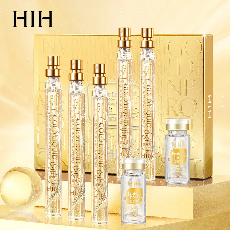 

Gold Protein Peptide Anti-Aging Essence Active Collagen Line Sculpting Fine Lines Facial Lifting Moisturizing Skin Care Secrum
