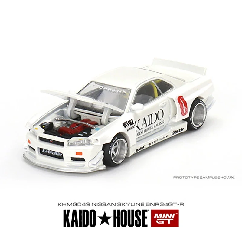 ミニカー MINIGT KAIDO HOUSE GT-R R34 Brazil Каido House+MINIGT Nissan Skyline GT-R (R34) Kaido Works V1