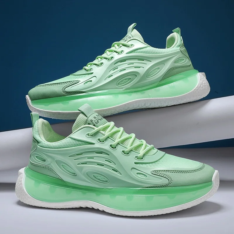 Mesh Daddy Men's Shoes Breathable All Air Sole Heightening Sneakers Autumn New Men's Sports Casual Running Shoes