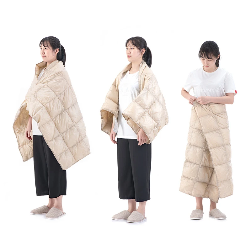 Naturehike Outdoor Multi-functional Down Blanket Ultralight Down Quilt Travel Portable Blanket Shawl NH19LY010