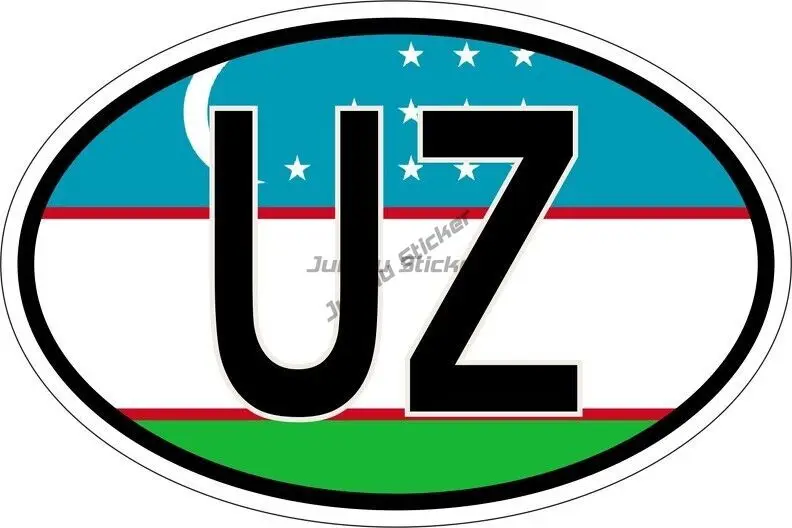 Наклейка на холодильник флаг Узбекистана защита от царапин и прикуса