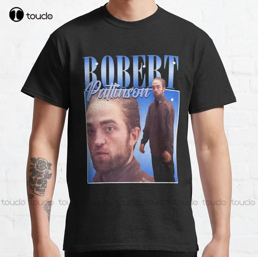 

Robert Pattinson Standing Meme Classic T-Shirt Mens Tshirts Custom Aldult Teen Unisex Digital Printing Tee Shirt Xs-5Xl New