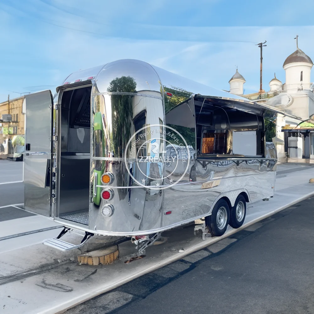 Индивидуальный DOT CE Food Truck Киоск для мороженого и закусок Концессионный пищевой
