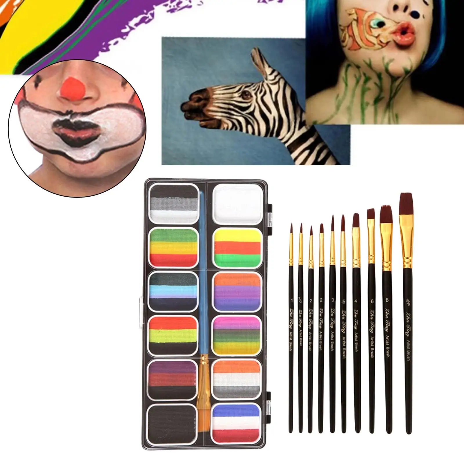 

Face And Body Paint Professional Cosmetic for Kids Adults