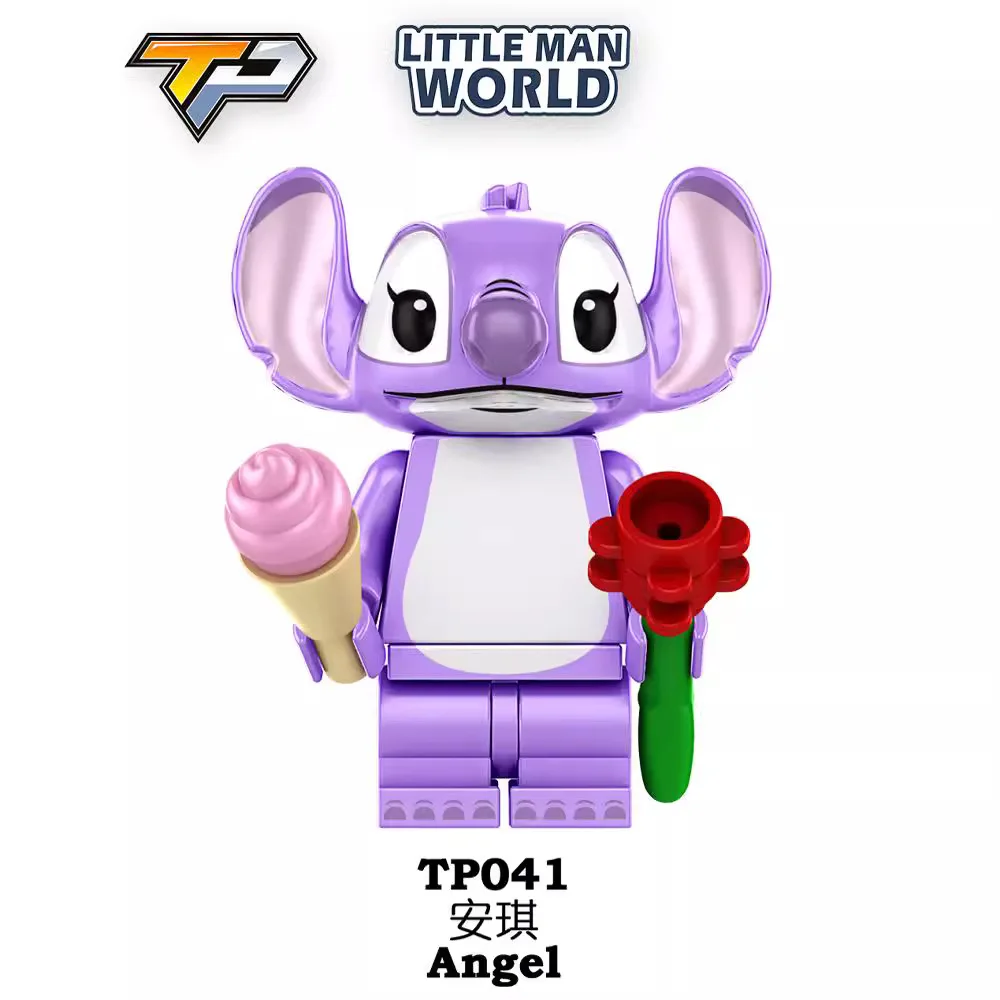 1/8 шт./компл. аниме Дисней детская игрушка Стич Лило строительный блок кукла