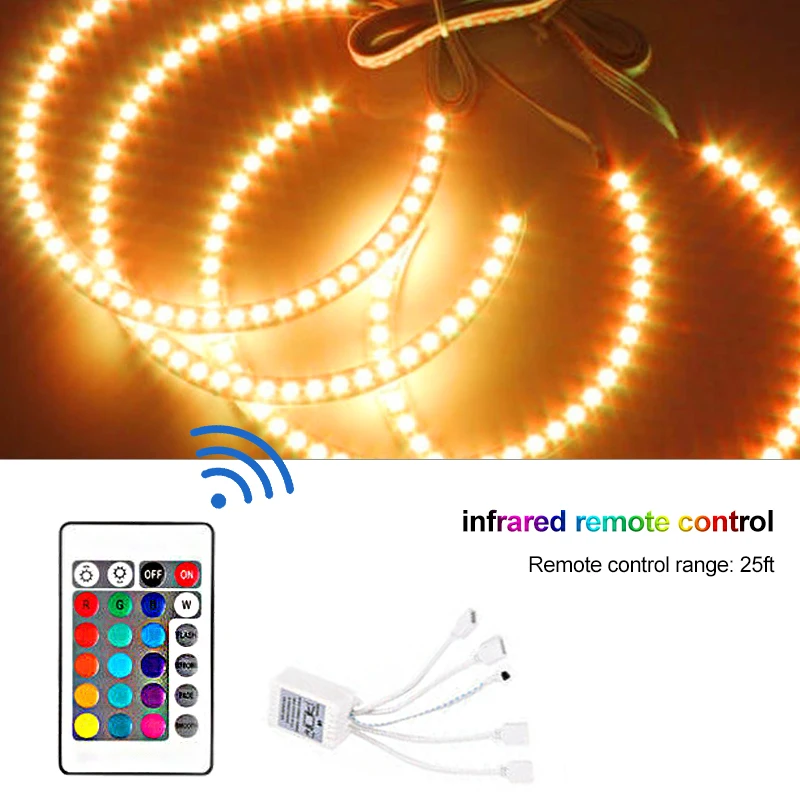 Подходит для BMW LED RGB Angel Eye 131*4 цветной пульт дистанционного управления Диафрагма