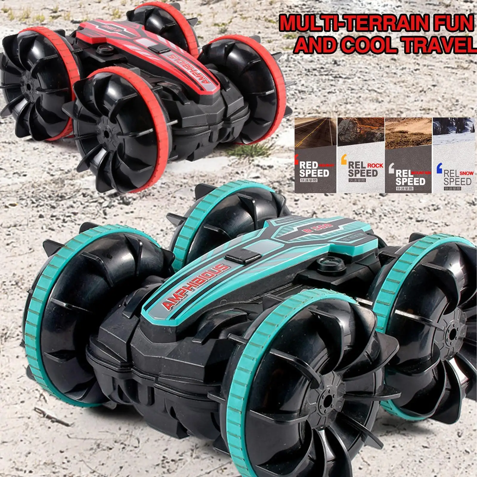 

Newest High-tech Remote Control Car 2.4g Amphibious Stunt Rc Car Double-sided Tumbling Driving Children's Electric Toys For I4g9