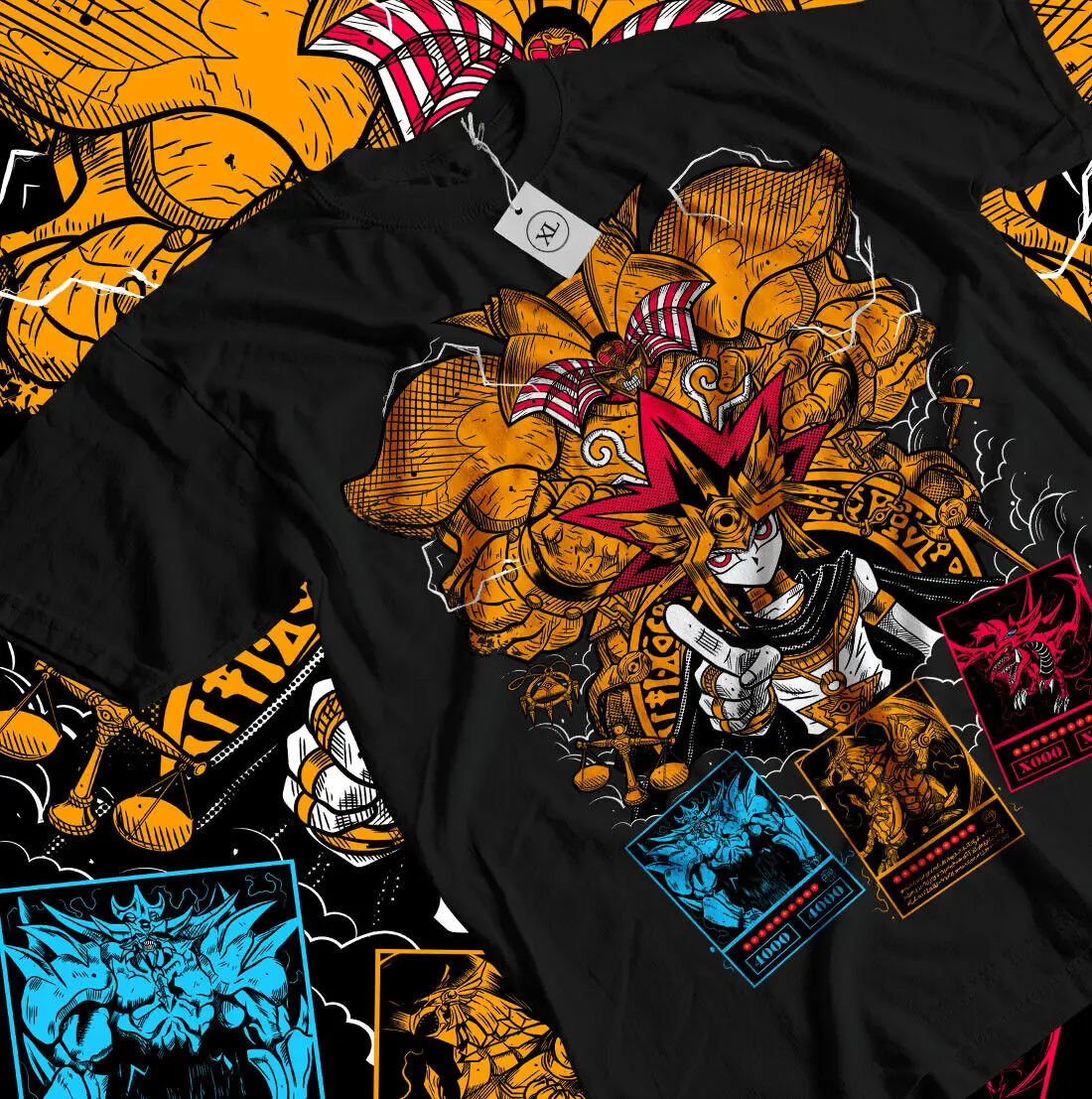 Футболка YuGiOh с изображением египетских богов рубашка обелиска аниме футболка Yu Gi