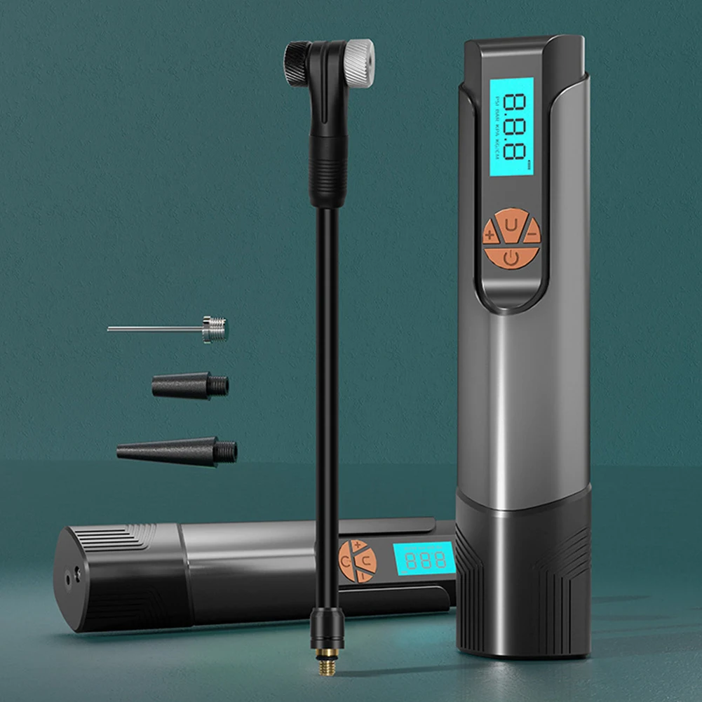 

120 PSI USB Перезаряжаемый воздушный насос для мотоцикла насос для велосипедных шин беспроводной портативный компрессор Digital автомобильный шин...