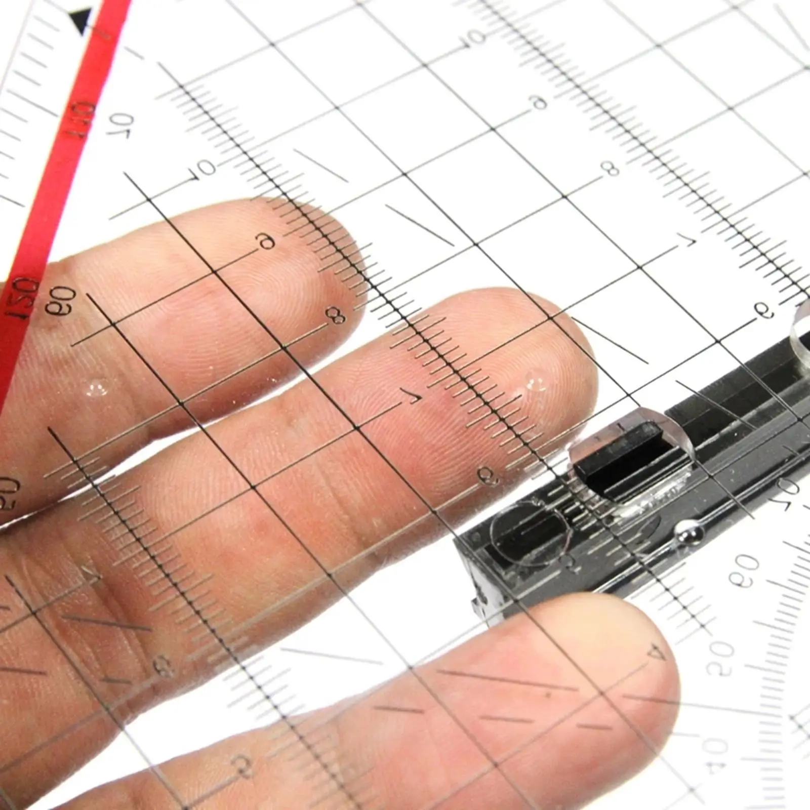 

White Precision Measurement Ruler Lightweight And Portable For On Go Creativity Easy To Read