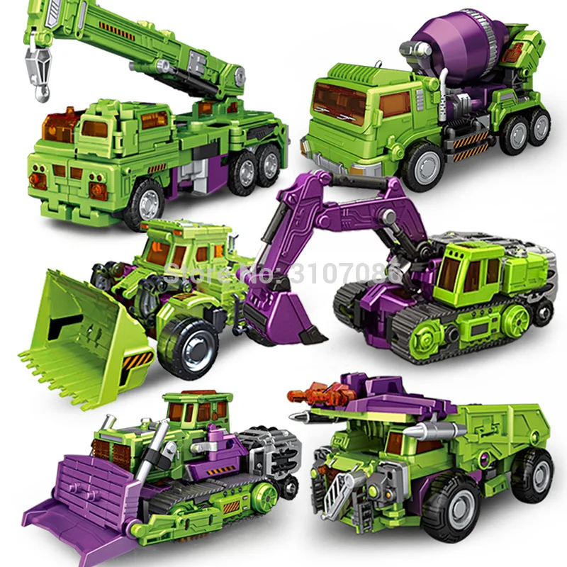 NBK трансформация 6в1 Разрушитель зеленый GT KO деформационный набор экшн-робот