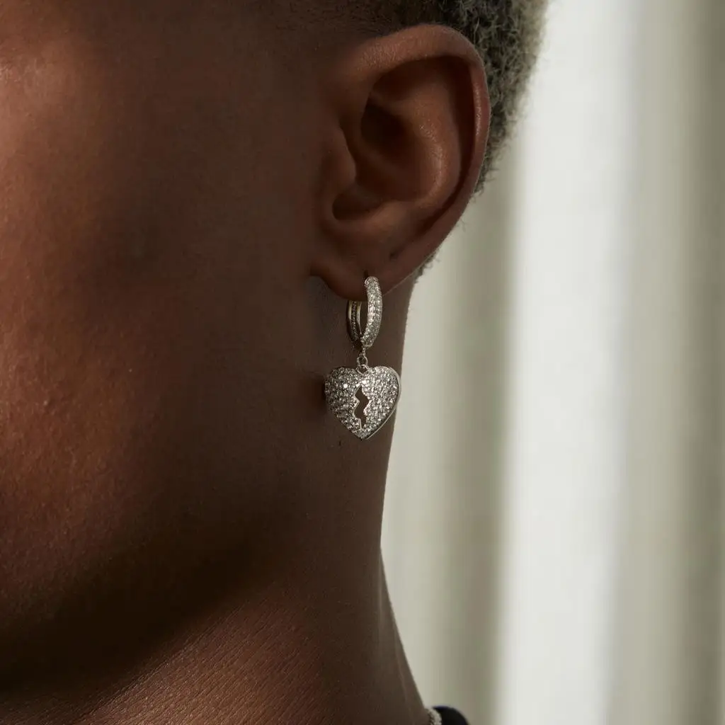 Женские серьги-кольца в стиле хип-хоп