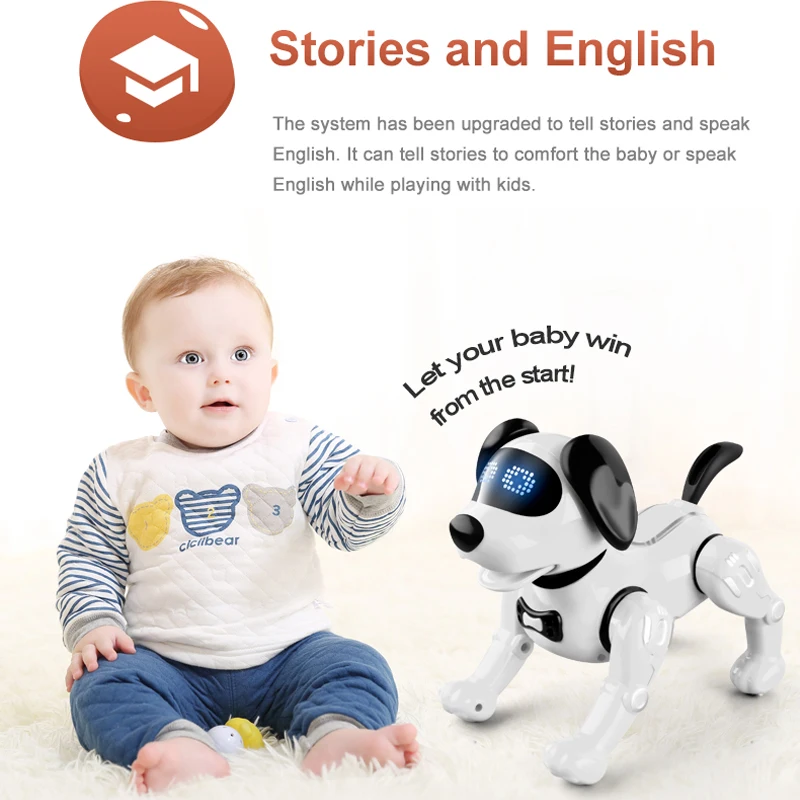 JJRC R19 RC Robot Dog Electronic Pets  Smart Talking Programming Dance Interactive Pet Puppy Dog Intelligent Gift Toy for Kids enlarge