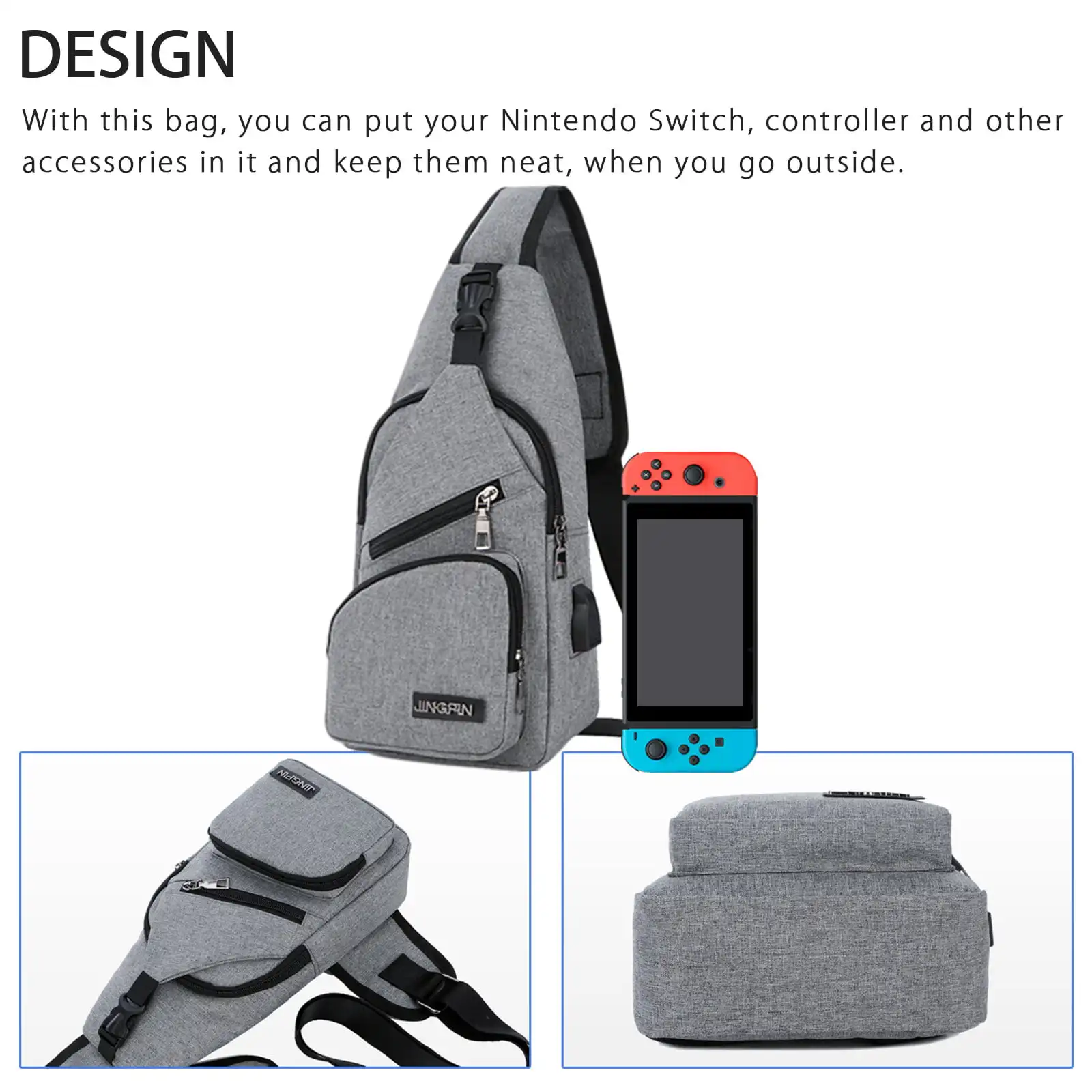 Multipurpose Small Outdoor Chest Sling Shoulder Crossbody Backpack Bag Ultra-Lightweight Waterproof Nylon Hiking Cycling Camping