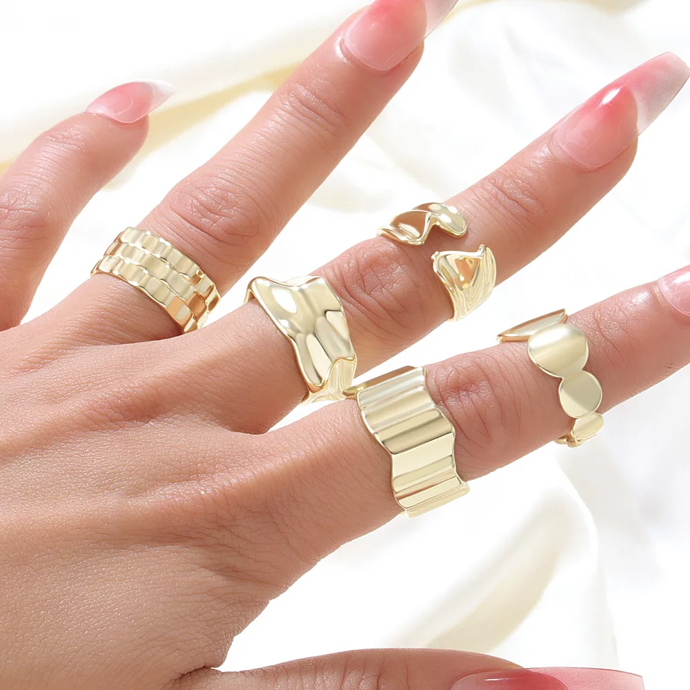 

2022 New Gothic Style One Piece Opening Rings For Woman Fashion Korean Jewelry European and American Wedding Party Sexy Ring
