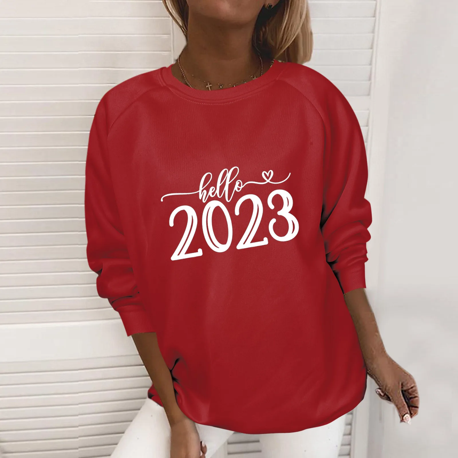 

Топ женский состаренный, пуловер, свитшот с новогодним принтом, блузка с длинным рукавом, легкий Дамский свитшот с воротником