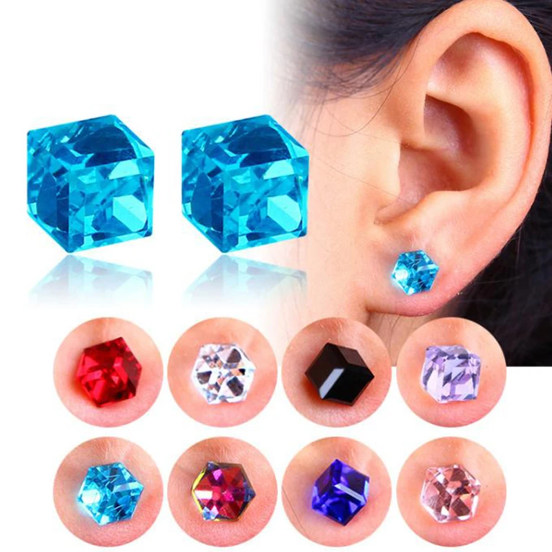 

Lose Weight Magnetic Health Jewelry Of Lazy Paste Slim Patch 6 MM No Pierced Magnet Stud Earring Magnetic Earrings
