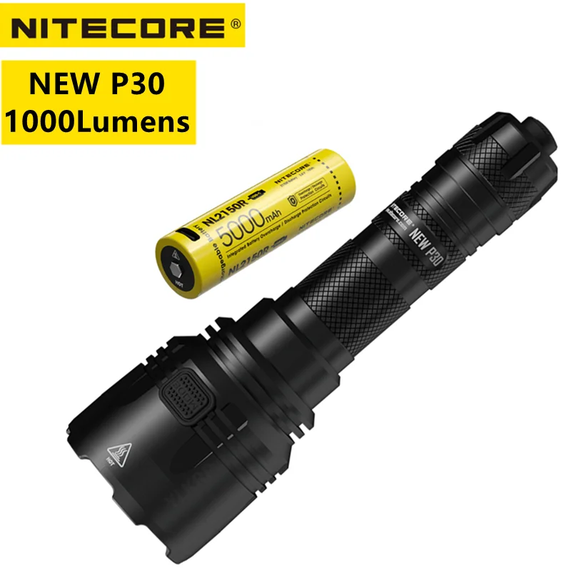 NITECORE NEW P30 Flashlight 1000 8 Lighting Modes USB Rechargeable Spotlight Highlight With CREE XP-L HI V3 LED Torch Light