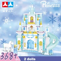disney castle blocks toy frozen princess elsa ice castle winter party girls children kids birthday gifts assembled building toys