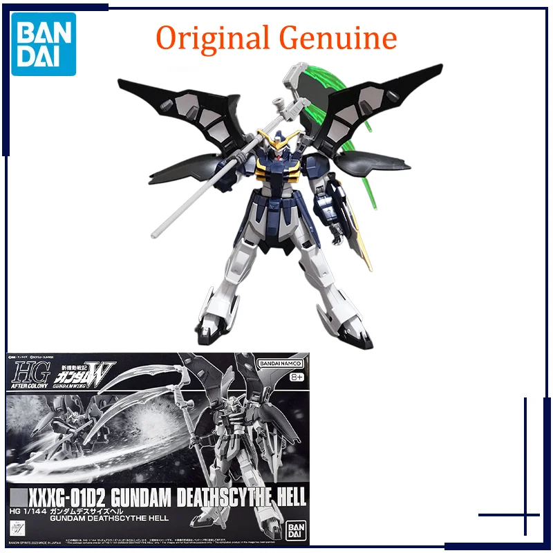 Оригинальная Подлинная модель HGAC 1/144 XXXG-01D2 Gundam DEATHSCYTHE HELL Bandai Аниме, игрушки, экшн-фигурки, подарки, коллекционные украшения