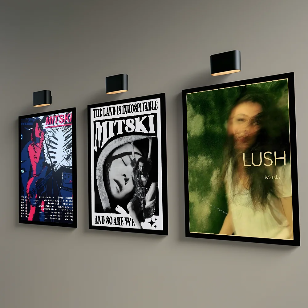 M-MitskiS Ретро рок-ролл певица плакат липкая настенная художественная печать