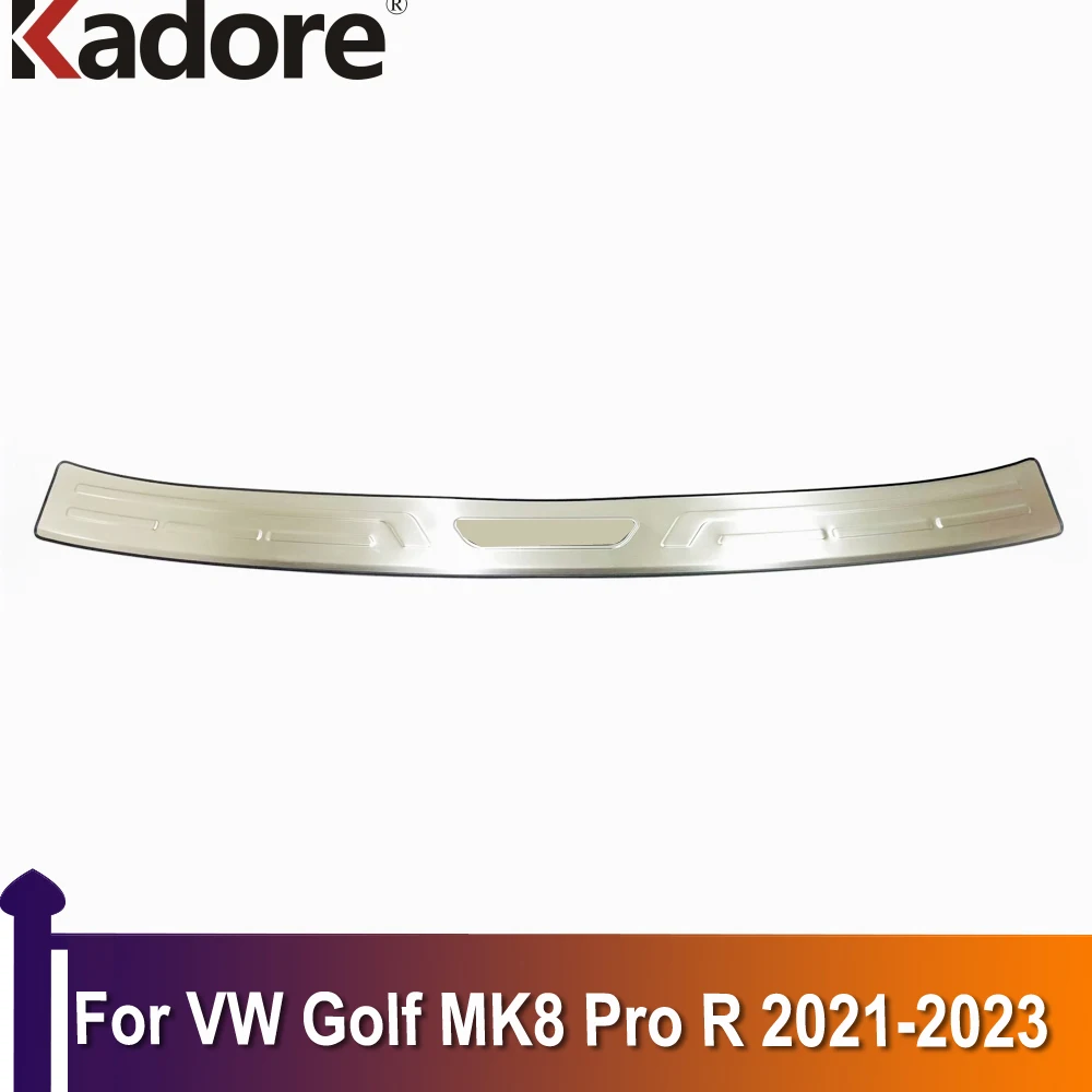 

Защитная накладка на задний Внешний бампер для Volkswagen Golf MK8 Pro R 2021 2022 2023, Накладка на порог двери, Стайлинг автомобиля, нержавеющая сталь