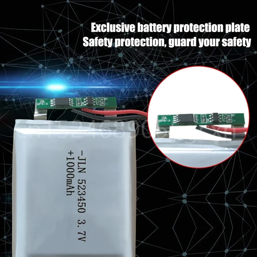 Lipo Cells 3 7 В 523450 1000 мАч литий-полимерная аккумуляторная батарея для MP3 MP4 MP5 GPS