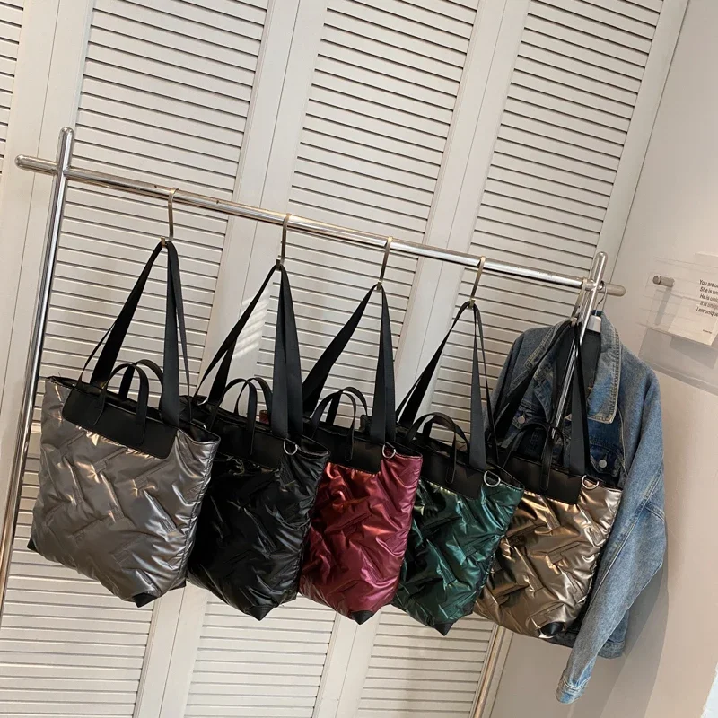 Зимняя большая тканевая сумка-тоут для женщин 2023 трендовая дизайнерская сумка