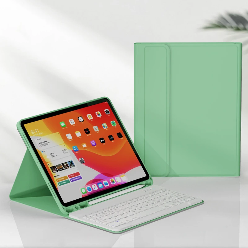 

Bluetooth-клавиатура с чехлом для IPad Air 1 2 9,7 2021 Pro 10,5 Air 3, силиконовый чехол для IPad 10,2 8th 7th Pro 11 12,9 Air 4