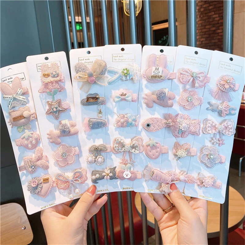 

1Set Girls Cute Cartoon Animal Fruit Colorfur Hairpins Children Sweet Hair Clip Barrettes Headband Kids Fashion Hair Accessories